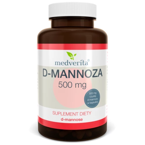 Medverita - D-mannoza 500mg - 50 kapsułek Medverita - D-mannoza 500mg - 50 kapsułek